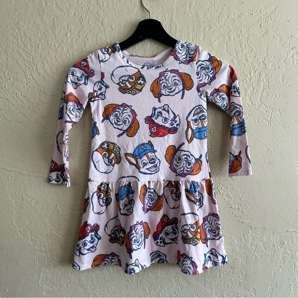 Paw Patrol Kids Dress - Pink with Character Print